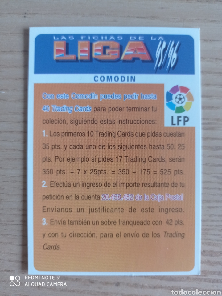Fu&szlig;ball-Sticker: F&Uacute;TBOL CROMO BONO COMODIN MUNDICROMO 1995 1996 ERROR