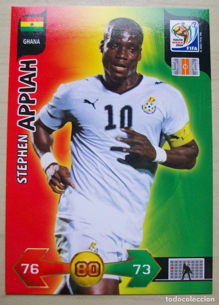 Cromos de Futebol: APPIAH GHANA FICHAS ALBUM ADRENALYN XL MUNDIAL SOUTH AFRICA 2010