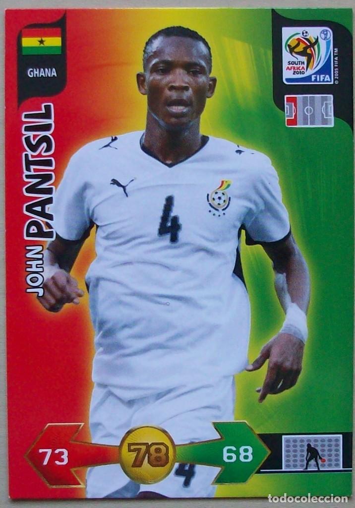 Cromos de F&uacute;tbol: PANTSIL GHANA FICHAS ALBUM ADRENALYN XL MUNDIAL SOUTH AFRICA 2010
