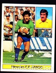 Fu&szlig;ball-Sticker: CROMO FUTBOL EDICIONES ESTE 81-82 BAJA DIFICIL HERCULES AMIGO NUNCA PEGADO