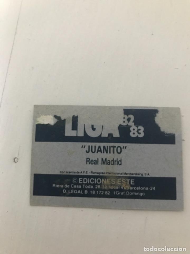 Cromos de f&uacute;tbol: Juanito - Foto 2