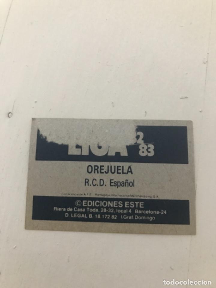 Cromos de f&uacute;tbol: Orejuela - Foto 2