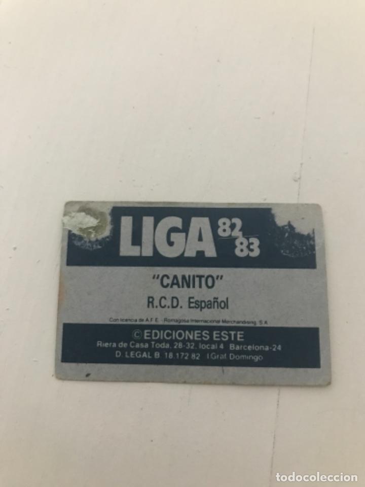 Cromos de f&uacute;tbol: Canito - Foto 2
