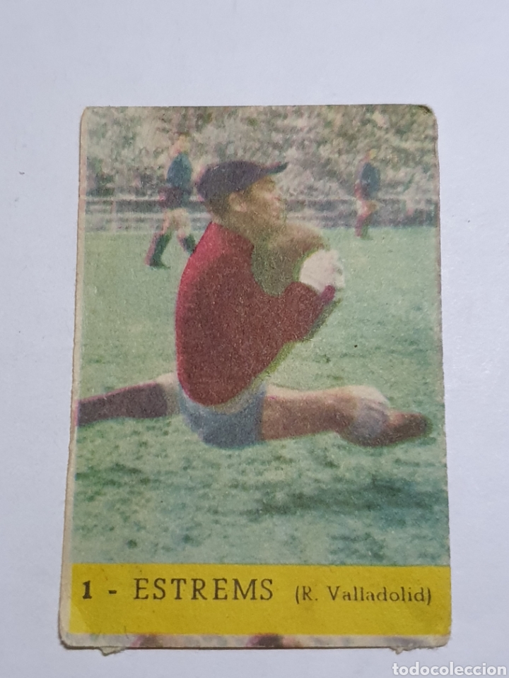 Cromos de F&uacute;tbol: CROMO DE FUTBOL ESTREMS VALLADOLID N. ALBUM FUTBOL Y ASES EN ACCION EXCLUSIVAS TRIUNFO - FHER DISGRA