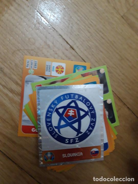 Football Stickers: 492 escudo Eslovaquia equipo holanda 20 tournamemt Eurocopa trading card