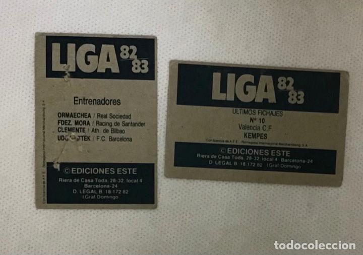 Cromos de f&uacute;tbol: LIGA 82-83, CROMOS - Foto 2