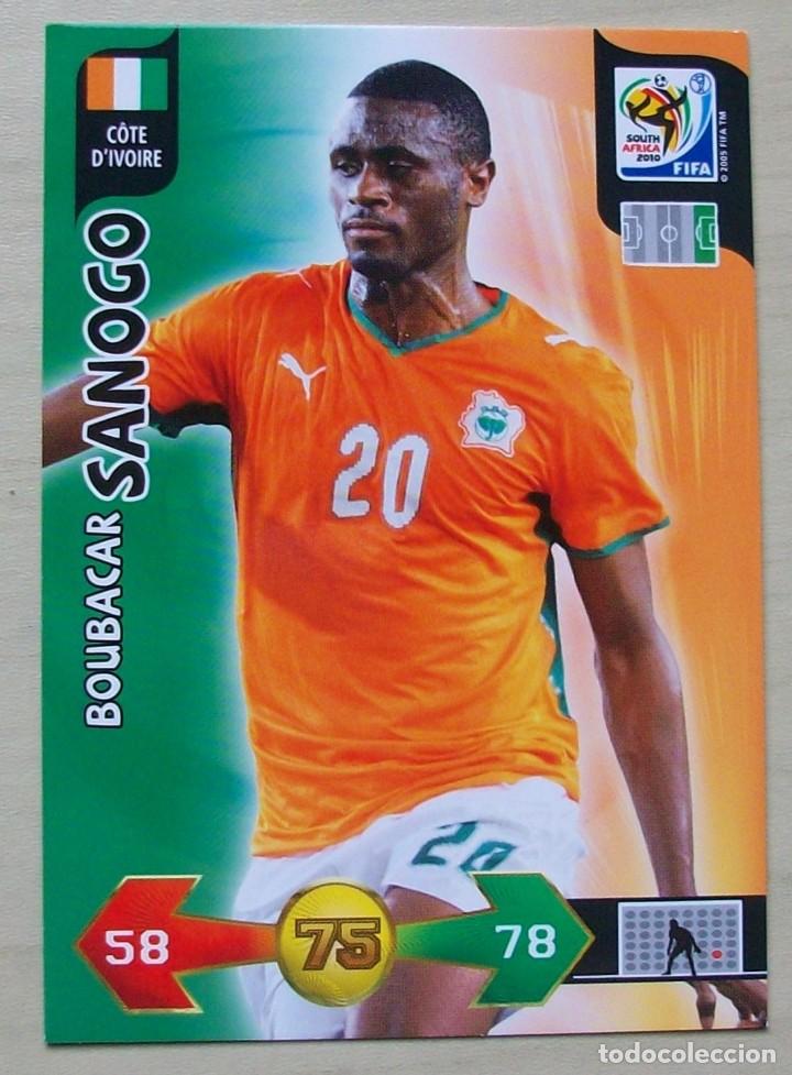 Cromos de f&uacute;tbol: SANOGO COSTA MARFIL FICHAS ALBUM ADRENALYN XL MUNDIAL SOUTH AFRICA 2010