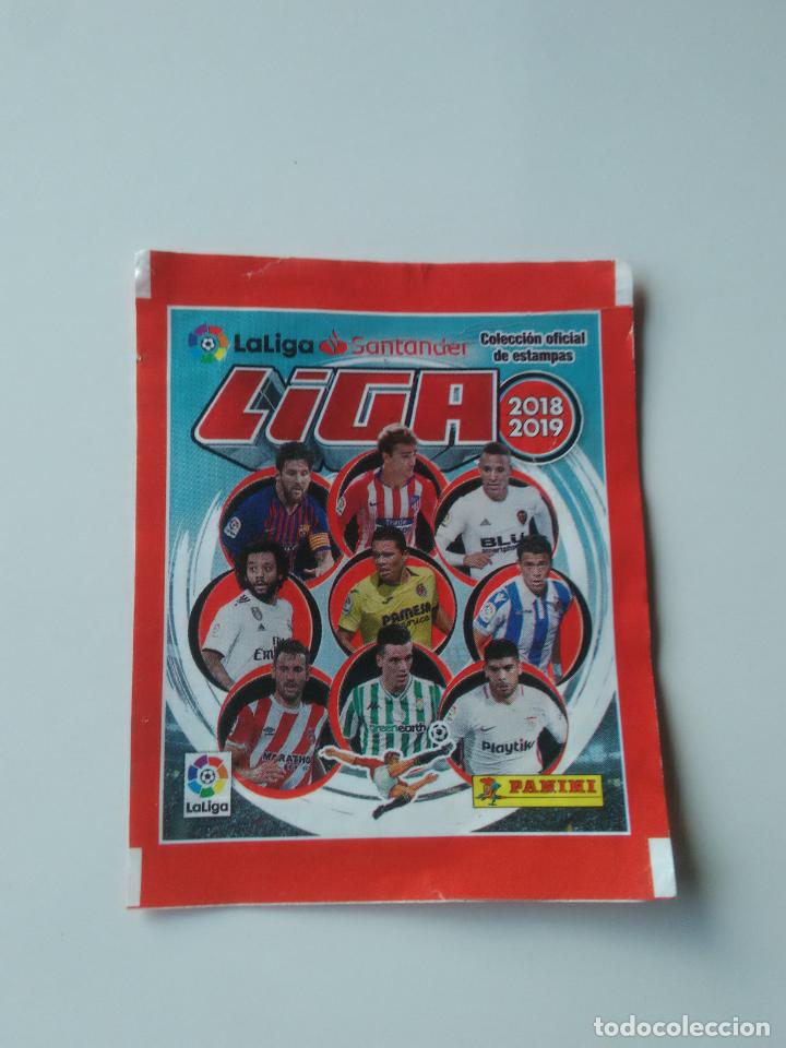 Cromos de F&uacute;tbol: SOBRE CROMOS VAC&Iacute;O LIGA 2018-2019 PANINI 18-19 VERSI&Oacute;N AMERICANA MESSI GRIEZMANN MARCELO BANEGA