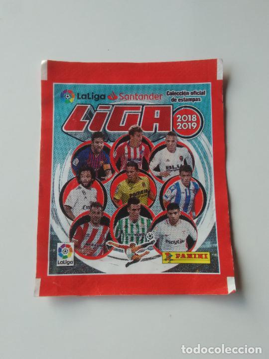 Cromos de F&uacute;tbol: SOBRE CROMOS VAC&Iacute;O LIGA 2018-2019 PANINI 18-19 VERSI&Oacute;N AMERICANA MESSI GRIEZMANN MARCELO BANEGA