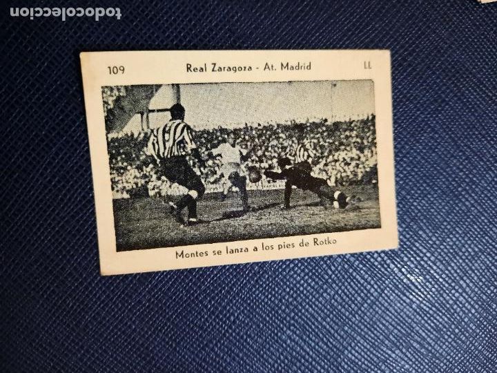 Cromos de Futebol: ZARAGOZA AT MADRID 109 MONTES ROTKO KROMEL 51 52 CROMO FUTBOL LIGA 1951 1952 - A33 - 11