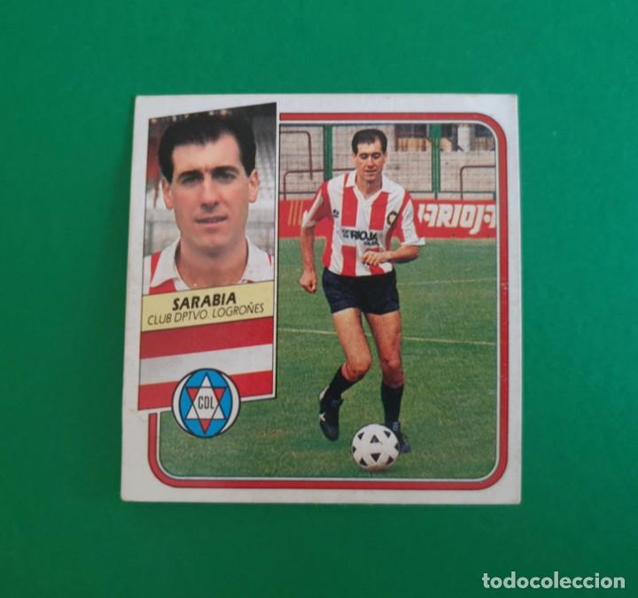 Cromos de f&uacute;tbol: SARABIA - LOGRO&Ntilde;&Eacute;S - EDICIONES ESTE 1989-90 (DESPEGADO) - 89/90 - Foto 1