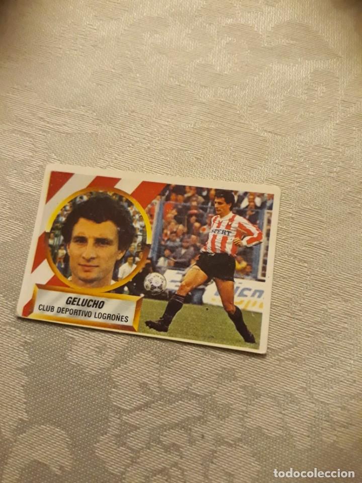 Cromos de f&uacute;tbol: GELUCHO LOGRO&Ntilde;ES NUNCA PEGADO EDICIONES ESTE 88-89 - Foto 1