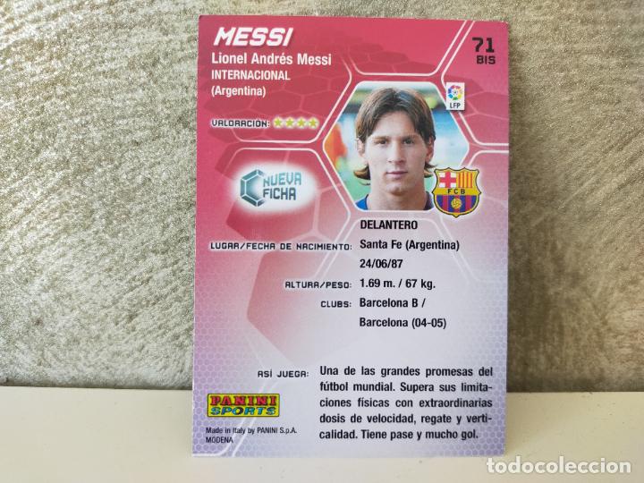Cromos de f&uacute;tbol: MESSI MEGACRACKS 2005 2006 ORIGINAL - Foto 4