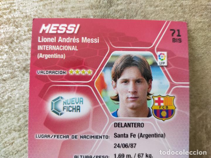 Cromos de f&uacute;tbol: MESSI MEGACRACKS 2005 2006 ORIGINAL - Foto 5