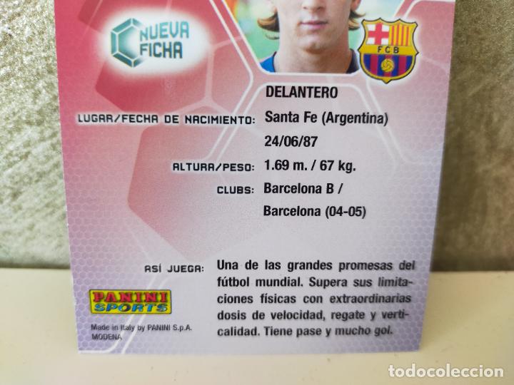 Cromos de f&uacute;tbol: MESSI MEGACRACKS 2005 2006 ORIGINAL - Foto 6