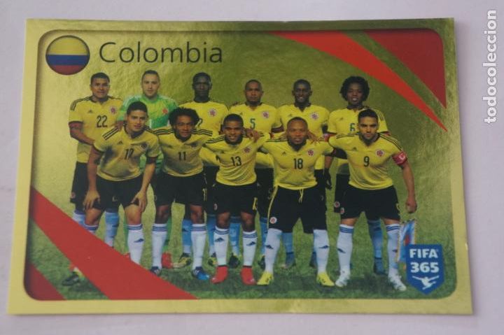 Cromos de F&uacute;tbol: SELECCION DE COLOMBIA SIN PEGAR N&ordm; 854 FIFA 365 2015-2016 DE PANINI