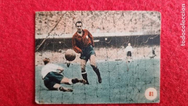 Cromos de F&uacute;tbol: CROMO FUTBOL ZARRA DEL BILBAO N&ordm; 81 GOL ESPA&Ntilde;A MUNDIAL BRASIL 1950 SIN PEGAR ORIGINAL CR17