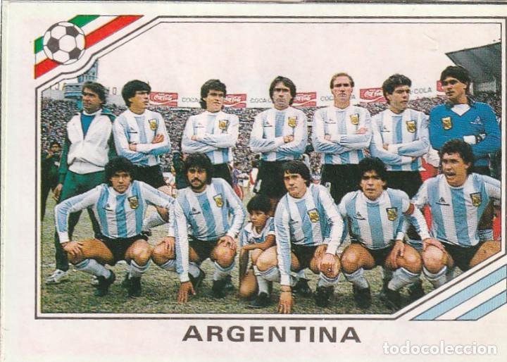 Cromos de Futebol: 10295 - CROMO RECUPERADO WORLD CUP MEXICO 86 PANINI SELECCION DE ARGENTINA CON MARADONA