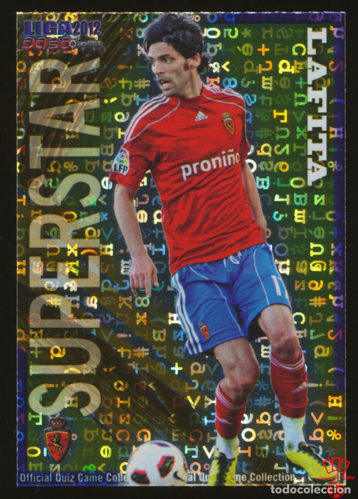 Cromos de F&uacute;tbol: #349. ANGEL LAFITA (SuperStar Letras) - Real Zaragoza 2011/2012 - Mundicromo Liga Card/Cromo 11/12