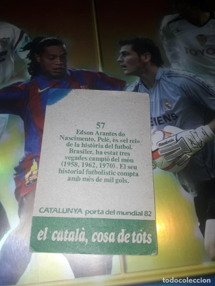 Cromos de f&uacute;tbol: PELE CROMO SIN PEGAR - Foto 2