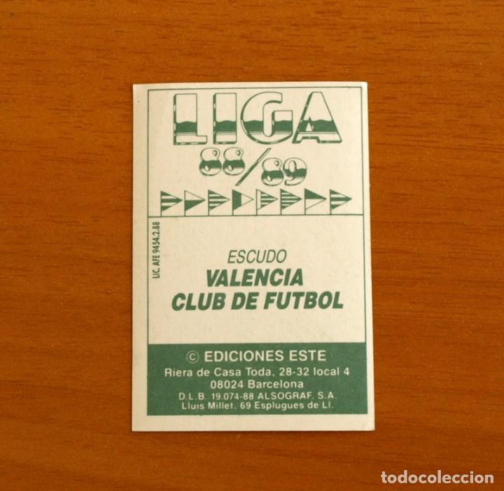 Cromos de f&uacute;tbol: Valencia - Escudo - Ediciones Este 1988-1989, 88-89 - Cromo nunca pegado