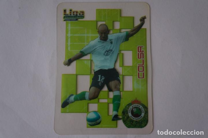 Figurine di Calcio: CRYSTAL CARD DE FUTBOL COLSA DEL RACING DE SANTANDER N&ordm; 300 LIGA 2006-2007/06-07 MUNDICROMO