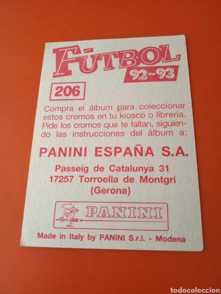 Cromos de f&uacute;tbol: Cromo de Papin Panini 92-93 - Foto 4