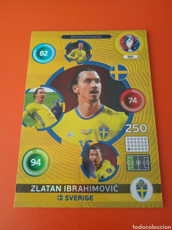 Cromos de f&uacute;tbol: Cromo de Ibrahimovic euro 2016 - Foto 2