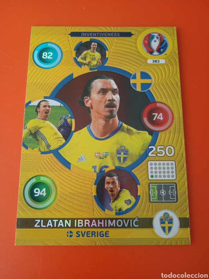 Cromos de f&uacute;tbol: Cromo de Ibrahimovic euro 2016 - Foto 1