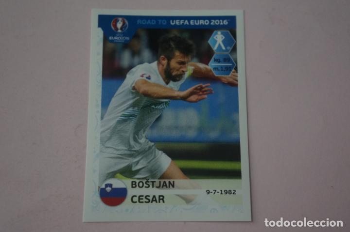 Football Stickers: CROMO DE FUTBOL CESAR DE ESLOVENIA SIN PEGAR N&ordm; 290 ROAD TO EURO EUROCOPA 2016 PANINI