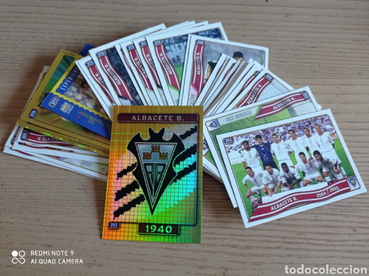 Football Stickers: F&Uacute;TBOL 38 CROMOS ALBACETE B. EQUIPO COMPLETO MUNDICROMO 2004 2005 LEER DESCRIPCI&Oacute;N