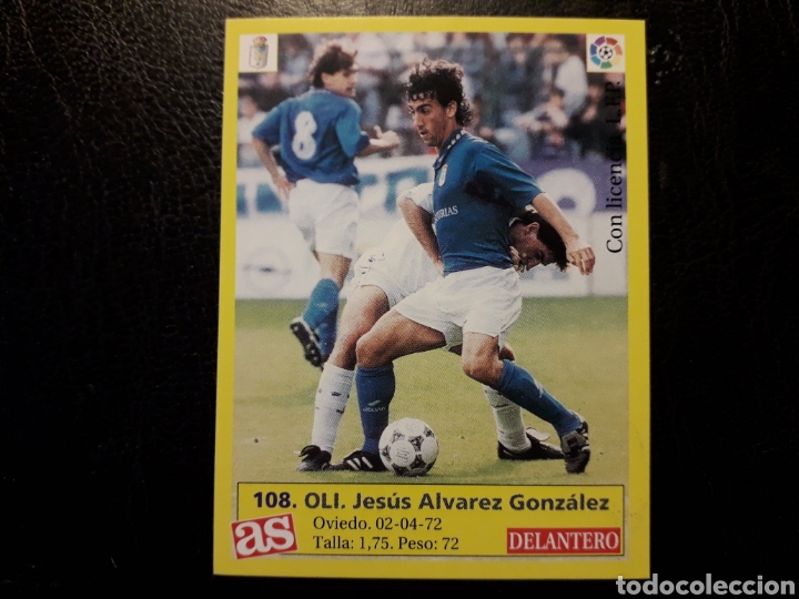 Football Stickers: OLI OVIEDO N&deg; 108 DIARIO AS LIGA 1995 1996 95 96 SIN PEGAR VER FOTOS. PEDIDO M&Iacute;NIMO 3&euro;