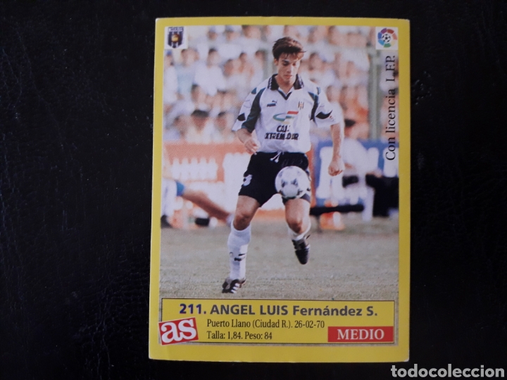Figurine di Calcio: &Aacute;NGEL LUIS M&Eacute;RIDA N&deg; 211 DIARIO AS LIGA 1995 1996 95 96 SIN PEGAR VER FOTOS. PEDIDO M&Iacute;NIMO 3&euro;