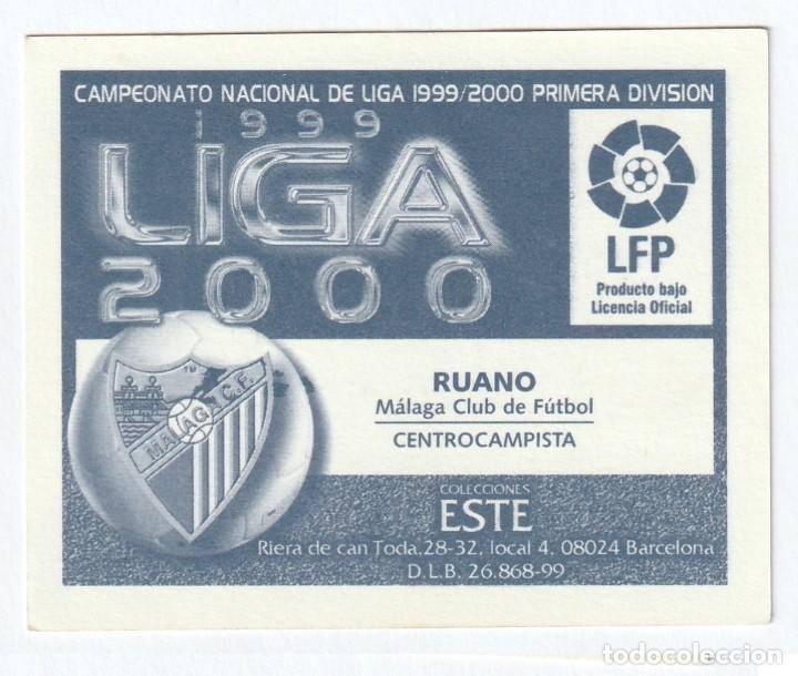 Cromos de f&uacute;tbol: ESTE 99-00 RUANO. SIN PEGAR. - Foto 2