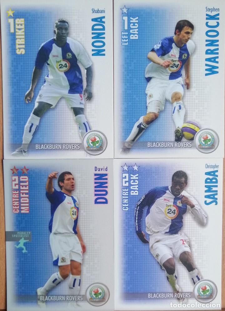 Figurine di Calcio: LOTE 4 FICHAS BLACKBURN ROVERS TRADING CARD GAME SHOOT OUT 2006 2007