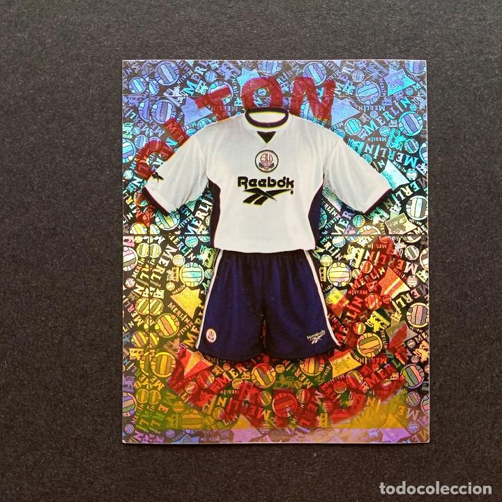 Cromos de Futebol: Equipaci&oacute;n BOLTON WANDERERS Merlin&acute;s Sticker 1997 1998 Premier League 97 98 Sin pegar Nunca Pegado