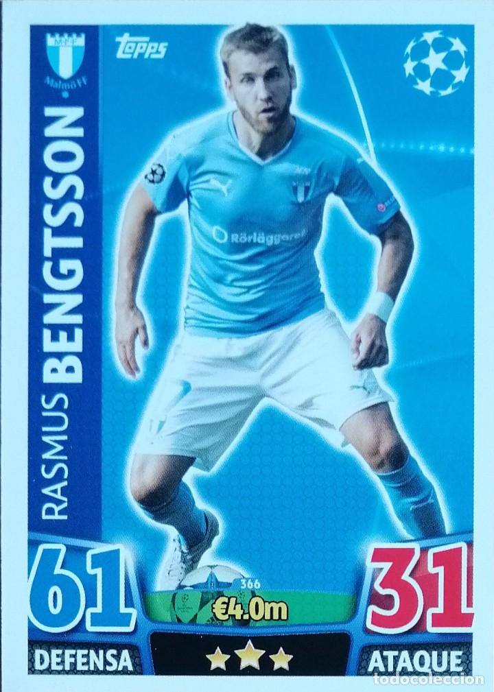 Cromos de Futebol: 366 RASMUS BENGTSSON MALMO FF CHAMPIONS LEAGUE 15 16 MATCH ATTAX 2015 2016