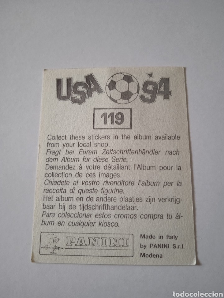 Cromos de f&uacute;tbol: Cromo de Popov Usa 94 Panini - Foto 4