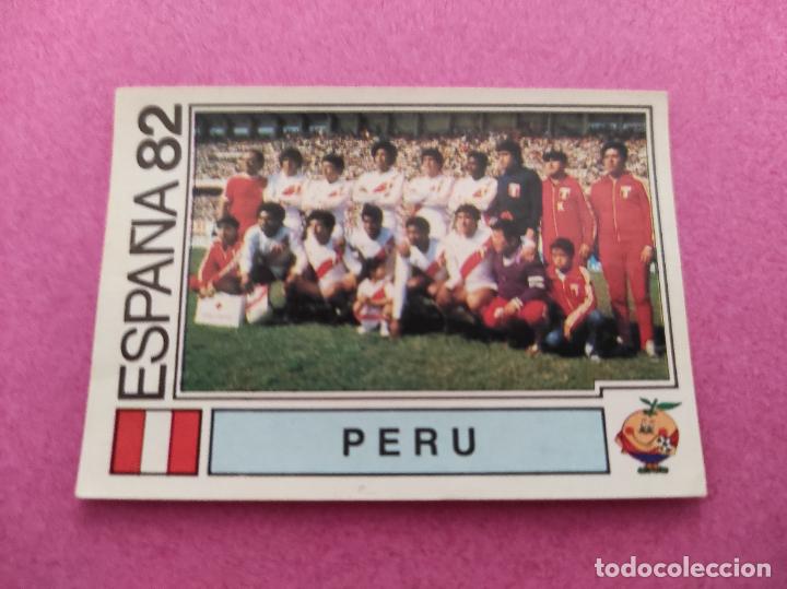 Cromos de f&uacute;tbol: 73 EQUIPO PERU MUNDIAL ESPA&Ntilde;A 82 CROMO PANINI 1982 WORLD CUP SPAIN M82 STICKER TEAM PERU SELECCION