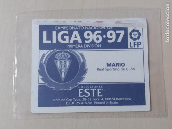 Cromos de f&uacute;tbol: COMPLETA TU ALBUM ESTE 96 97 MARIO - BAJA - VENTANILLA - Foto 2