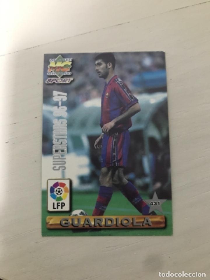 Cromos de f&uacute;tbol: De la pe&ntilde;a y Guardiola - Foto 2