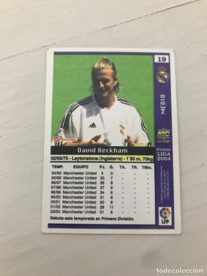 Cromos de f&uacute;tbol: Beckham - Foto 2