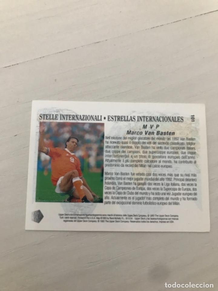 Cromos de f&uacute;tbol: Van Basten DIFICILISIMo - Foto 2