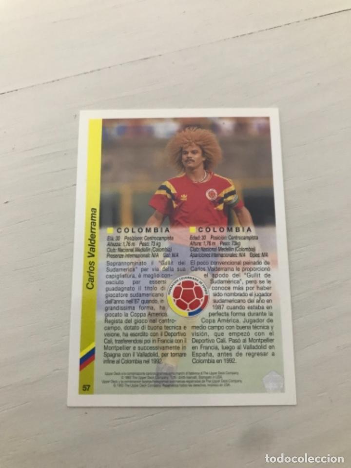 Cromos de f&uacute;tbol: Valderrama - Foto 2