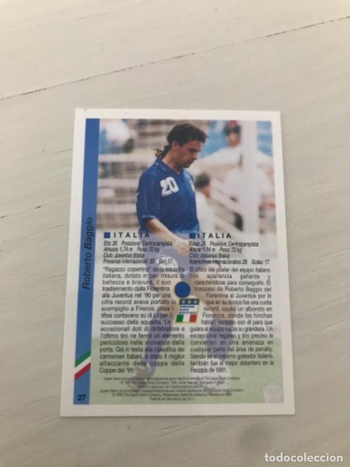 Cromos de f&uacute;tbol: Baggio - Foto 2