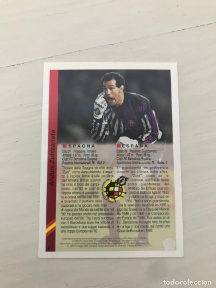 Cromos de f&uacute;tbol: Zubizarreta - Foto 2