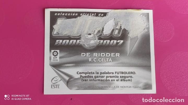 Cromos de f&uacute;tbol: DE RIDDER CELTA DE VIGO ESTE 06 07 2006 2007 - Foto 2