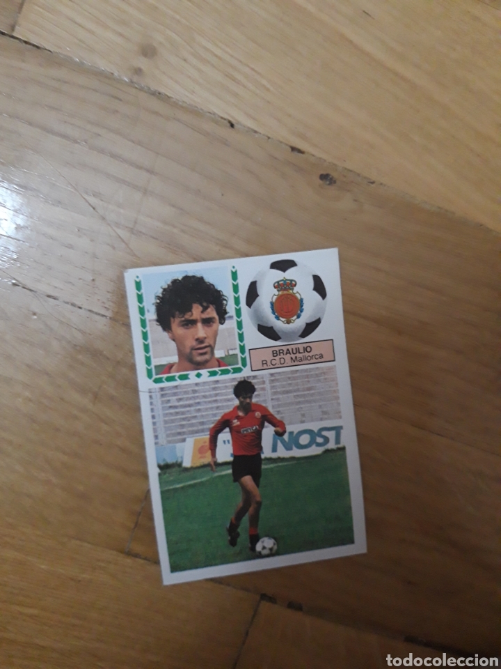 Fu&szlig;ball-Sticker: Braulio Mallorca este 83 84 1983 1984 despegado
