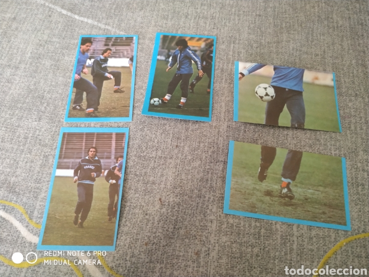 Cromos de f&uacute;tbol: 5 CROMOS SELECCI&Oacute;N FRANCIA HOMBRES DE ORO PARA EL MUNDIAL-GRAFOFFSET 1982 (NUEVO)