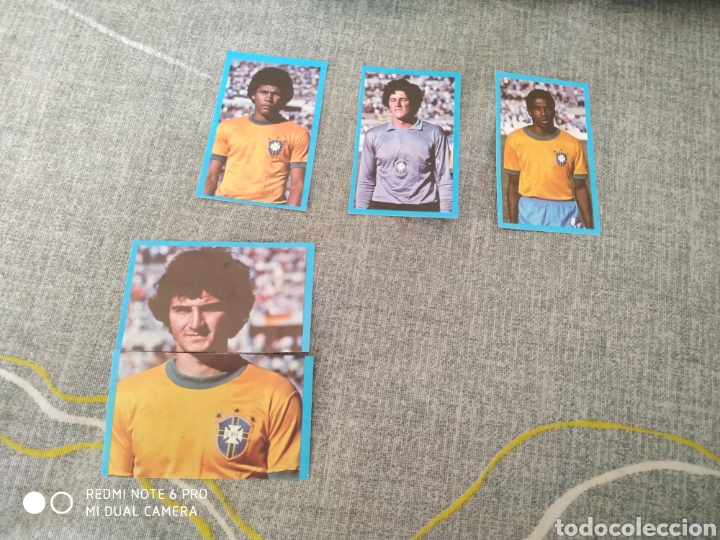 Cromos de f&uacute;tbol: 6 CROMOS SELECCI&Oacute;N BRASIL HOMBRES DE ORO PARA EL MUNDIAL-GRAFOFFSET 1982 (NUEVO)